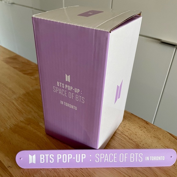 BTS Toronto pop up store cold cup with slap wristband - Picture 5 of 5